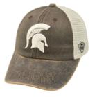 Adult Top Of The World Michigan State Spartans Scat Adjustable Cap, Med Brown