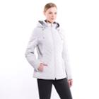 Women's Braetan Hooded Quilted Jacket, Size: Medium, Grey