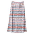 Girls 7-16 Joey B Printed Maxi Skirt, Girl's, Size: Small, Med Blue