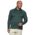 Big & Tall Sonoma Goods For Life&trade; Modern-fit Supersoft Sweater Fleece Mockneck Pullover, Men's, Size: L Tall, Dark Green