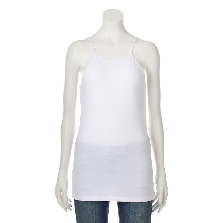Women's Sonoma Goods For Life&trade; Squareneck Camisole, Size: Large, White