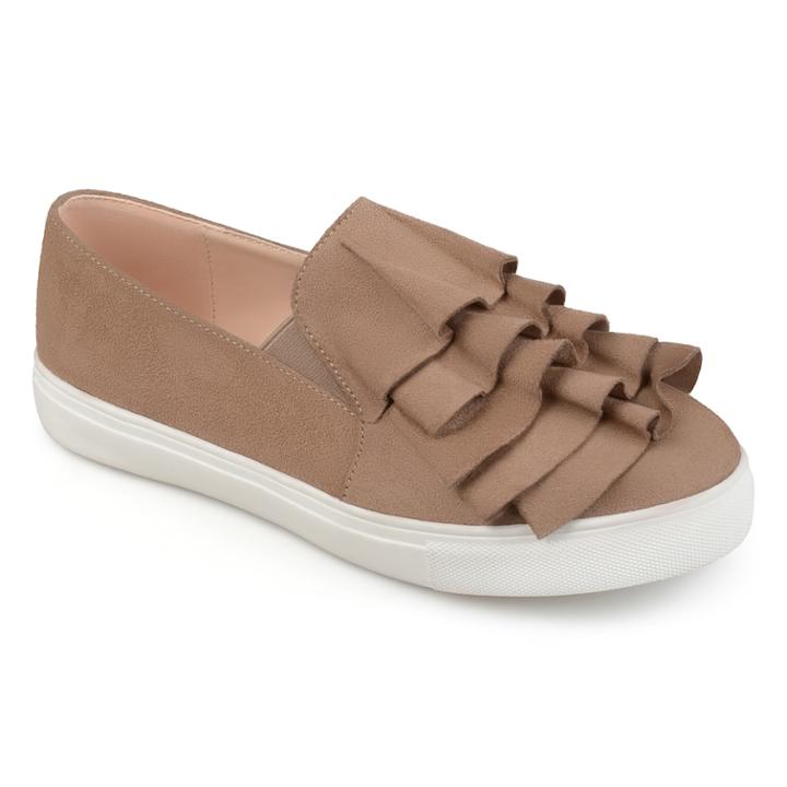 Journee Collection Glint Women's Sneakers, Size: Medium (8), Med Beige