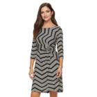 Petite Dana Buchman Printed Faux-wrap Dress, Women's, Size: S Petite, Oxford