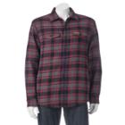 Men's Field & Stream Classic-fit Plaid Sherpa-lined Button-down Shirt, Size: Small, Grey Other