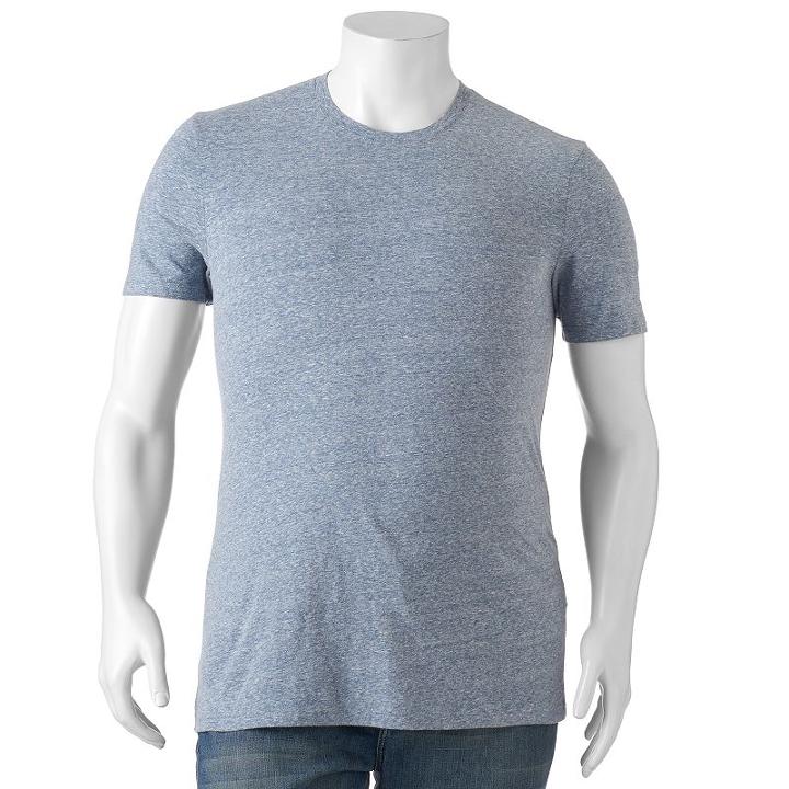 Sonoma Goods For Life, Men's &trade; Heathered Everyday Tee, Size: Xl, Dark Blue