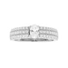 14k Gold 1 Carat T.w. Igl Certified Diamond Oval Engagement Ring, Women's, Size: 6.50, White