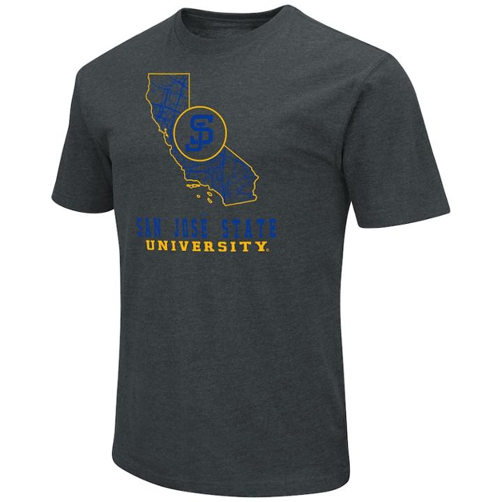 Men's San Jose State Spartans State Tee, Size: Medium, Med Blue