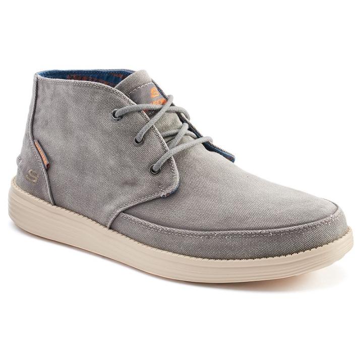 Skechers Relaxed Fit Status Altone Men's Shoes, Size: 12, Grey (charcoal)