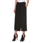 Women's Elle&trade; Wide-leg Ankle Pants, Size: 6, Black