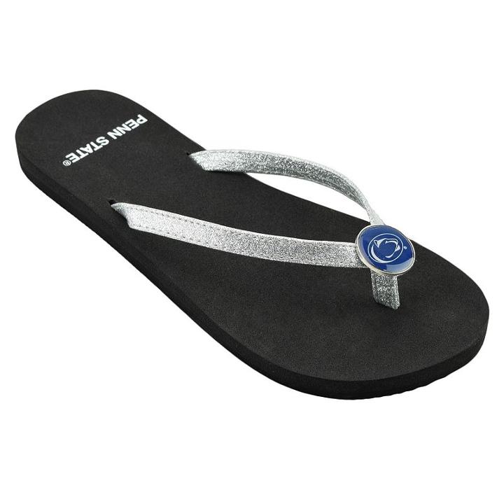 Women's Penn State Nittany Lions Flip Flops, Size: Xl, Silver