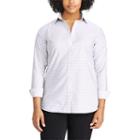 Plus Size Chaps Non-iron Striped Button-down Shirt, Women's, Size: 2xl, Pink Other