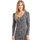Women's Cuddl Duds Softwear V-neck Top, Size: Xlrg Av/rg, Silver