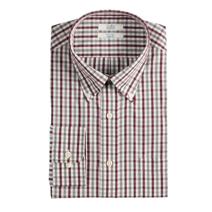 Men's Croft & Barrow&reg; Regular-fit Easy-care Dress Shirt, Size: 16.5-32/33, Drk Purple