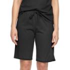 Plus Size Jockey Pajamas: Solid Bermuda Pajama Shorts, Women's, Size: 2xl, Black