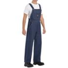Men's Classic-fit Denim Bib Overalls, Size: 40x34, Blue