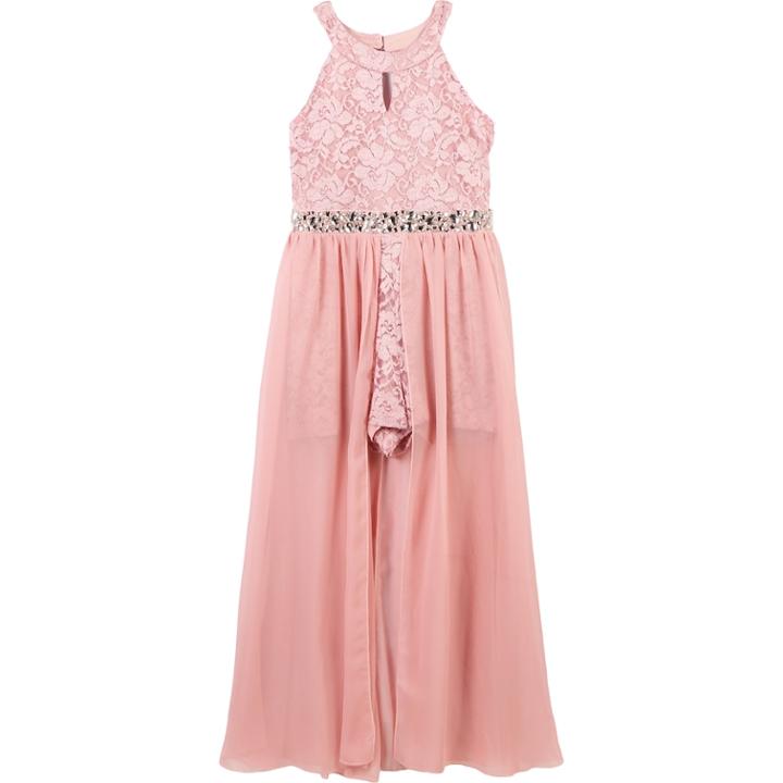 Girls 7-16 Speechless Lace Maxi Overlay Dress, Size: 8, Med Purple