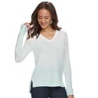 Juniors' So&reg; Raglan V-neck Sweater, Teens, Size: Xl, Lt Green