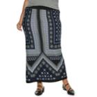 Plus Size Apt. 9&reg; Print Column Maxi Skirt, Women's, Size: 0x, Black Navy Print