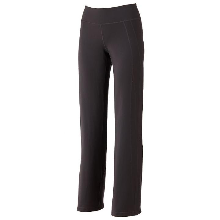 Women's Tek Gear&reg; Core Essentials Shapewear Fit & Flare Solid Yoga Pants, Size: S Short, Grey