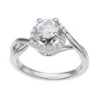 14k White Gold 7/8 Carat T.w. Igl Certified Diamond Tiered Halo Engagement Ring, Women's