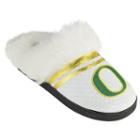 Women's Oregon Ducks Plush Slippers, Size: Large, White