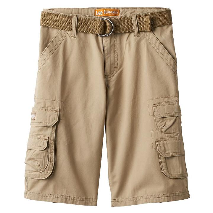 Boys 8-20 Lee Twill Cargo Shorts, Boy's, Size: 14, Lt Beige