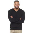 Men's Croft & Barrow&reg; Thermolite V-neck Sweater, Size: Medium, Black