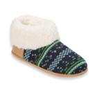 Women's Dearfoams Patterned Knit Slippers, Size: Xl, Blue