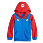 Boys 4-12 Jumping Beans&reg; Mario Bros. Costume Zip Hoodie, Size: 8, Brt Red