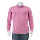 Big & Tall Apt. 9&reg; Classic-fit Crosshatch Roll-tab Button-down Shirt, Men's, Size: M Tall, Pink