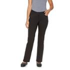 Petite Dana Buchman Millennium Slim Straight-leg Dress Pants, Women's, Size: 14p-short, Black