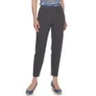 Women's Croft & Barrow&reg; Polished Pull-on Ankle Pants, Size: 6, Grey (charcoal)