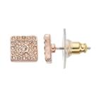 Lc Lauren Conrad Pave Square Stud Earrings, Women's, Light Red