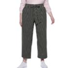 Plus Size Popsugar Paperbag-waist Wide Leg Crop Pants, Women's, Size: 3xl, Oxford