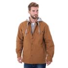 Big & Tall Dickies Mock-layer Hooded Jacket, Men's, Size: Xxl Tall, Dark Brown