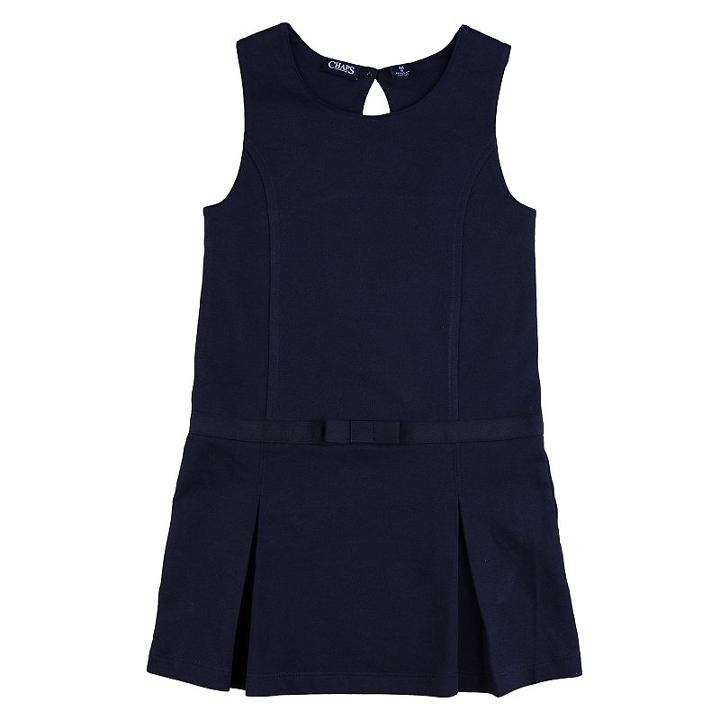 Girls 4-6x Chaps School Uniform French Terry Jumper, Girl's, Size: 4, Blue (navy)
