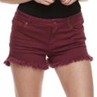 Juniors' Vanilla Star Frayed Midrise Shortie Shorts, Teens, Size: 13, Med Blue