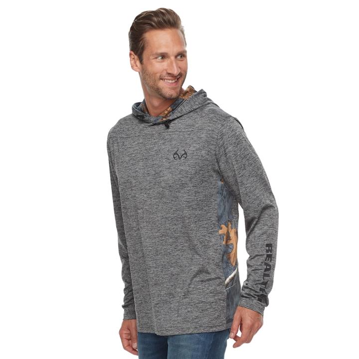 Men's Realtree Peak Hooded Windshirt, Size: Large, Oxford