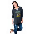 Women's Gameday Couture Oregon Ducks Back Panel Oversized Tunic, Size: Xl/xxl, Lt Green
