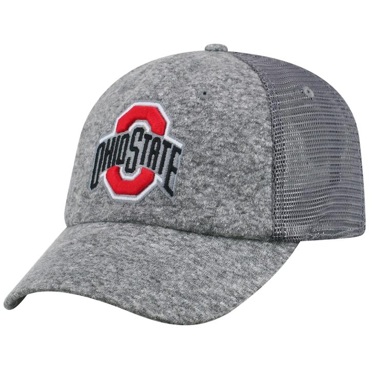 Adult Top Of The World Ohio State Buckeyes Fragment Adjustable Cap, Men's, Med Grey