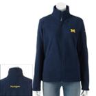 Women's Columbia Michigan Wolverines Give And Go Microfleece Jacket, Size: Medium, Med Blue