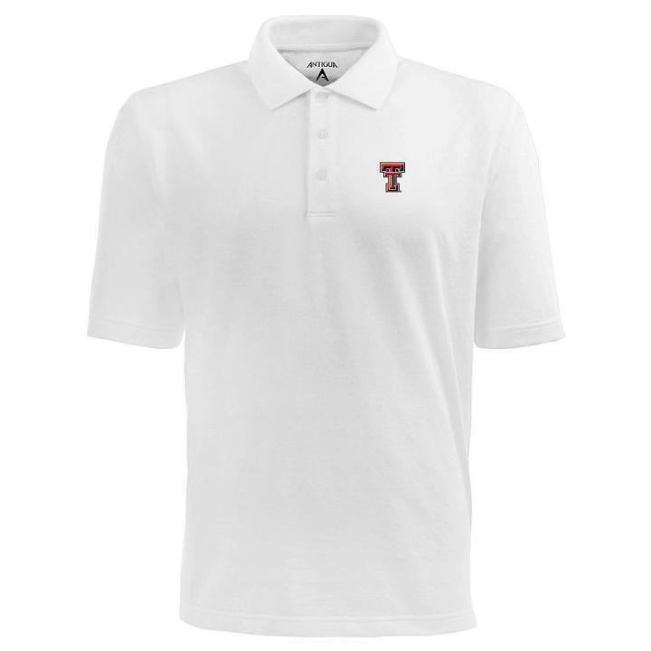 Men's Texas Tech Red Raiders Pique Xtra Lite Polo, Size: Xxl, White