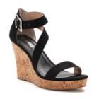 Style Charles By Charles David Lawley Women's T-strap Wedge Sandals, Size: 8, Black