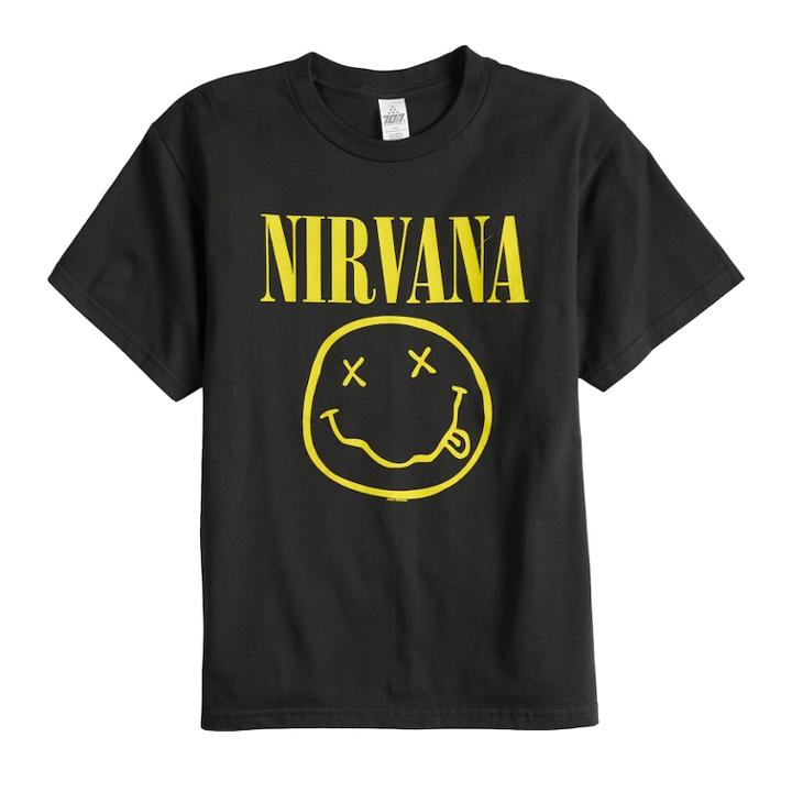 Boys 8-20 Nirvana Tee, Size: Medium, Black