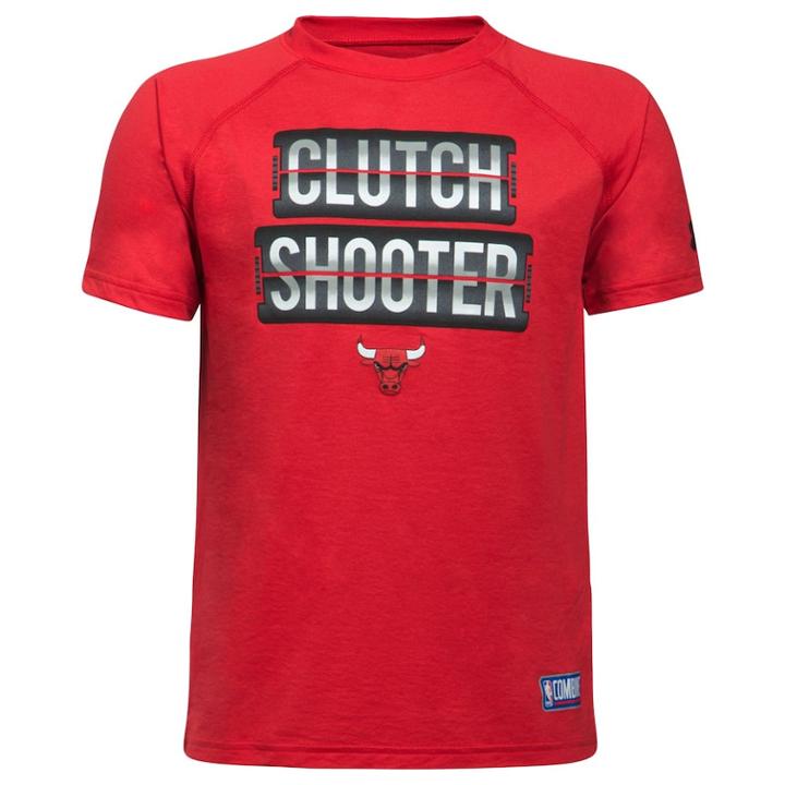 Boys 8-20 Under Armour Chicago Bulls Clutch Shooter Tee, Size: Large, Red