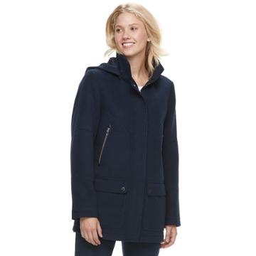 Women's D.e.t.a.i.l.s Hooded Knit Jacket, Size: Xl, Blue