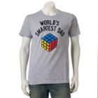 Men's Rubik's Cube Tee, Size: Small, Light Grey