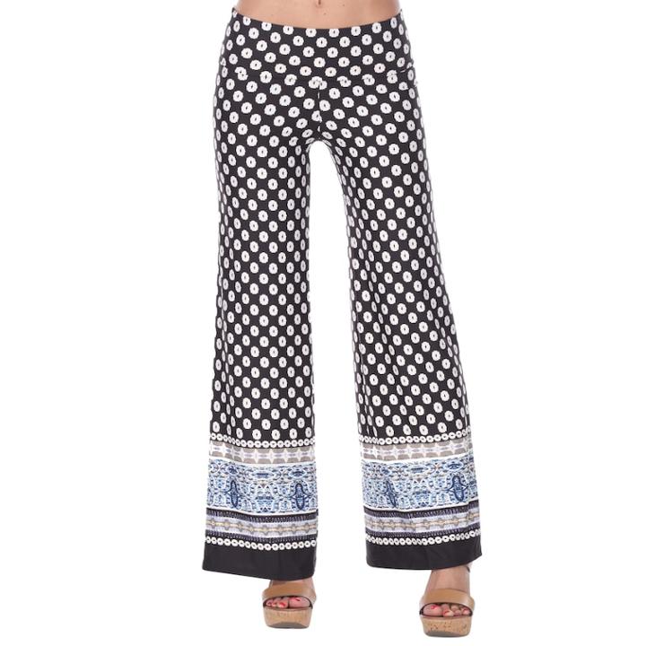 Women's White Mark Palazzo Pants, Size: Small, Oxford