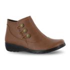 Easy Street Agatha Women's Ankle Boots, Size: 10 Wide, Dark Brown