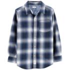 Boys 4-12 Carter's Plaid Button Down Shirt, Size: 6, Blue White